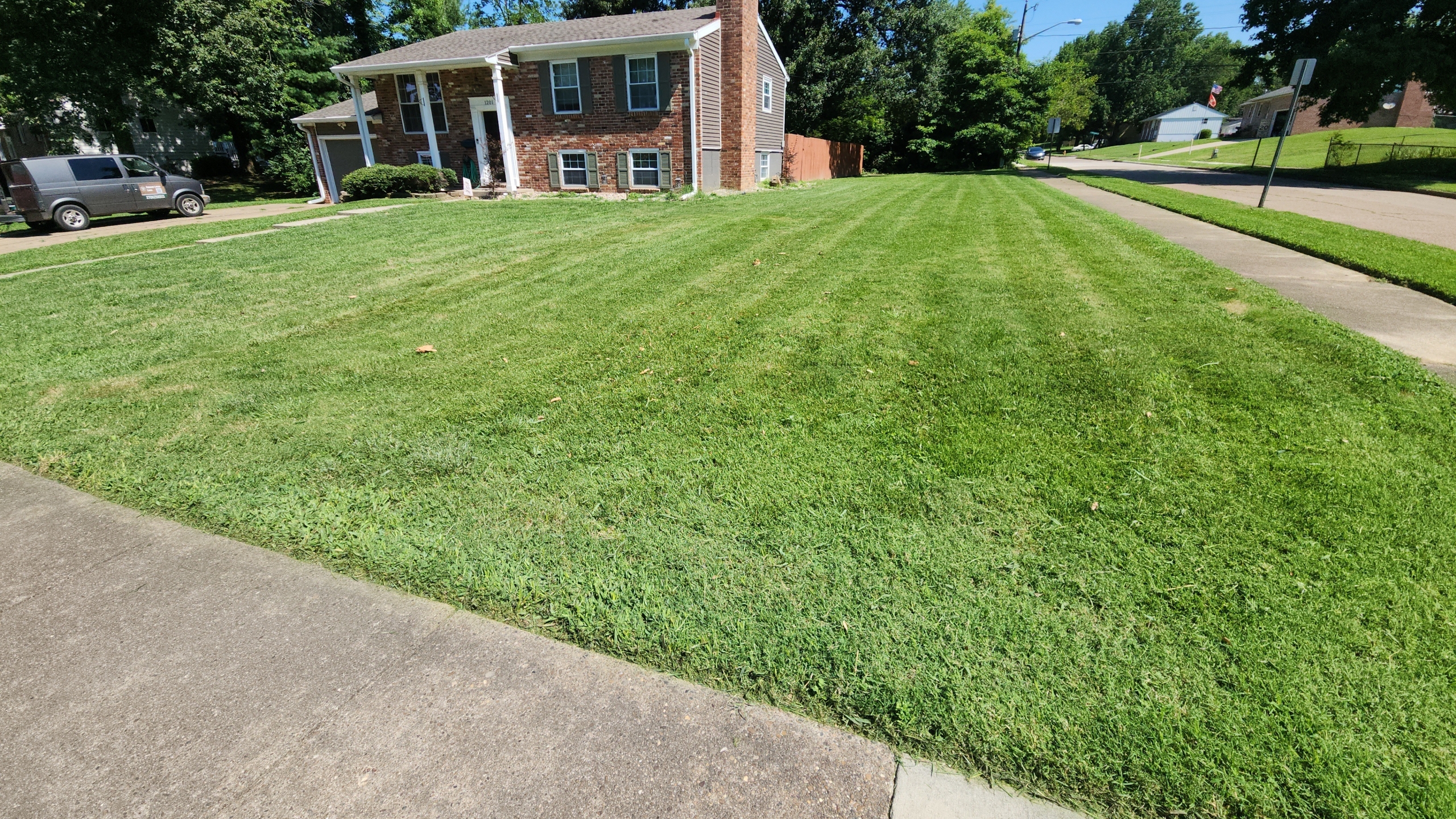 Beautiful lawn completed by Faughn Lawn & Landscaping